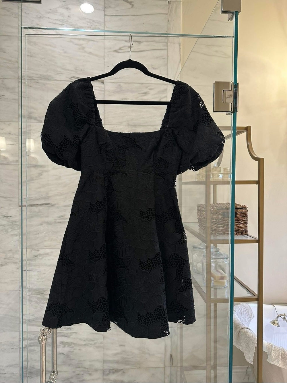 Mini Matilda Black Floral Lace XS
